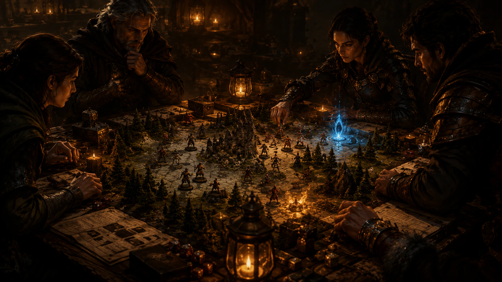 FableRealms live table and adventure session view.