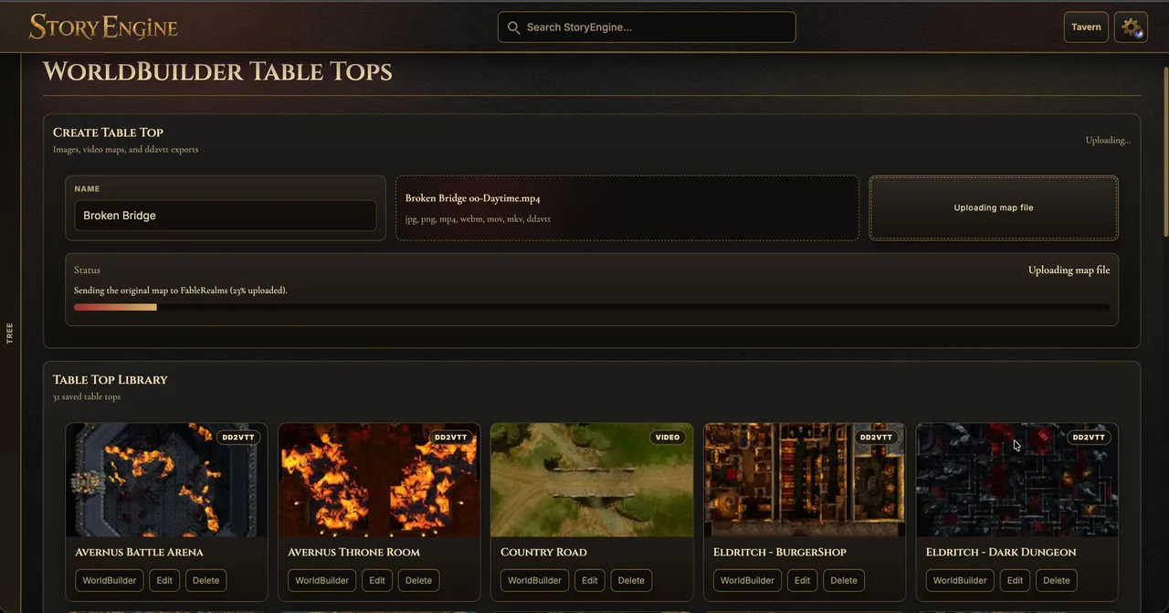 Worldbuilder Upload